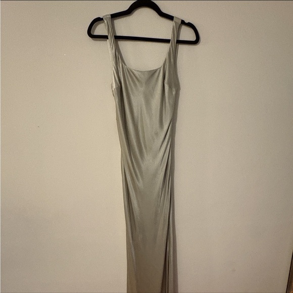 Meshki Ensley Satin Maxi Dress - Sage Green - Picture 2 of 7